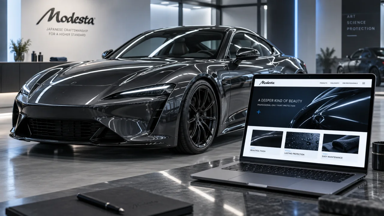 Modesta end customer website